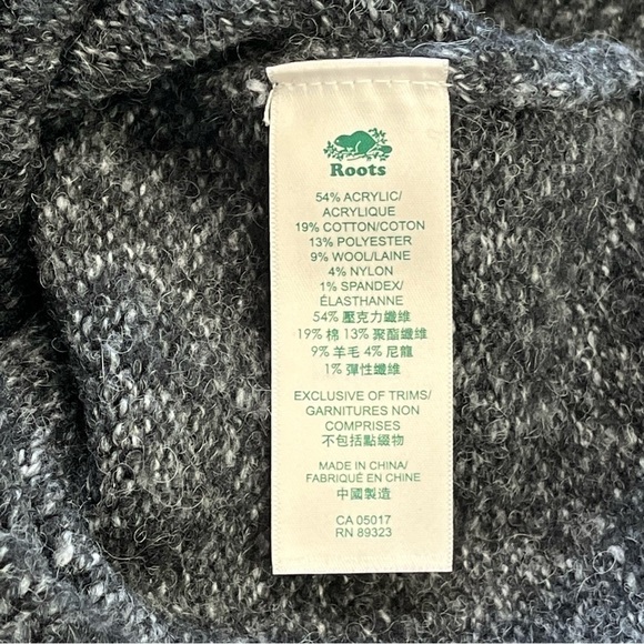 Roots | Wool Blend Turtleneck Sweater Dress Size Medium - Picture 6 of 8